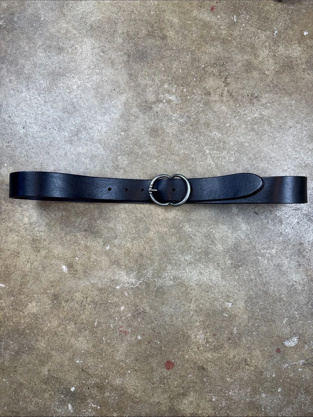 Women's Amsterdam Heritage “Vicky” Black Leather Belt Size: 90 (medium or 90cm)